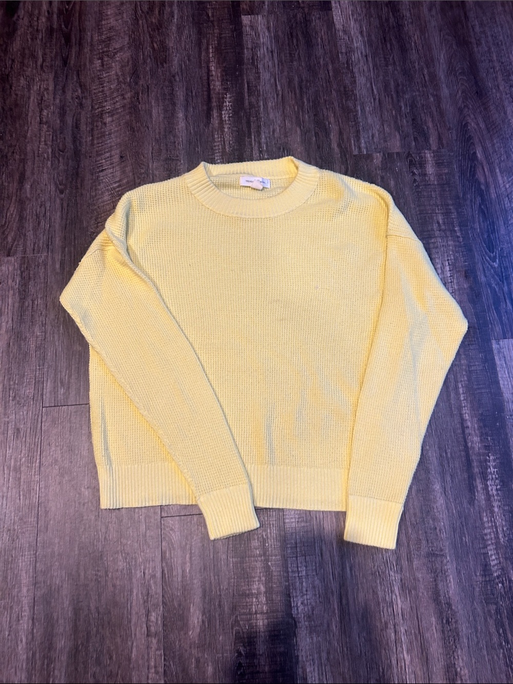 Treasure & Bond Pale Yellow Crewneck Sweater